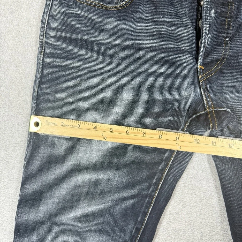 G Star Raw 3301 Low Tapered‎ Jeans Mens 30x32 (30x30) Dark Wash Crazy Whiskered